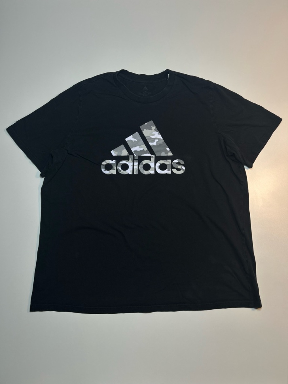 adidas Camo Badge of Sport Graphic Tee Black Short Sleeve T-Shirt